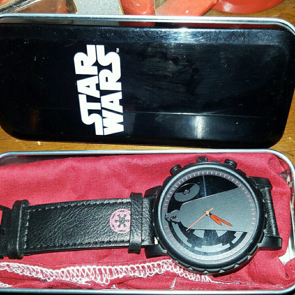 Darth Vader  leather band mens Watch
